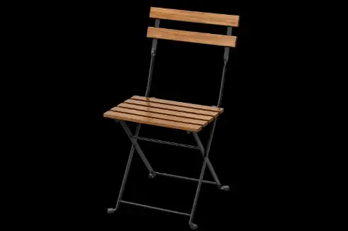 chaise square bois