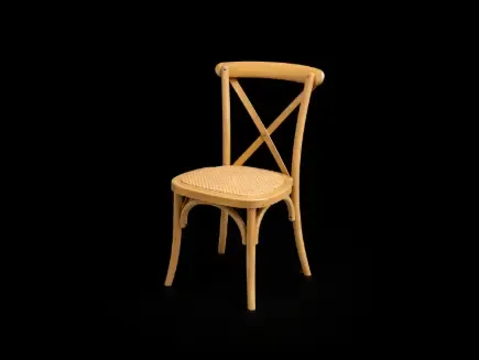 chaise bistrot bois dos croisé