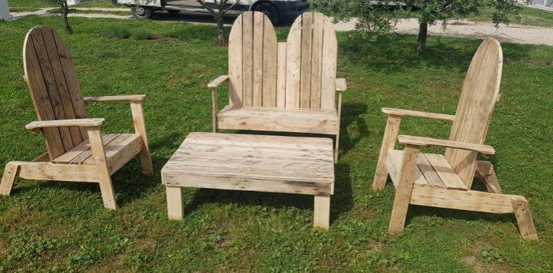 salon de jardin bois