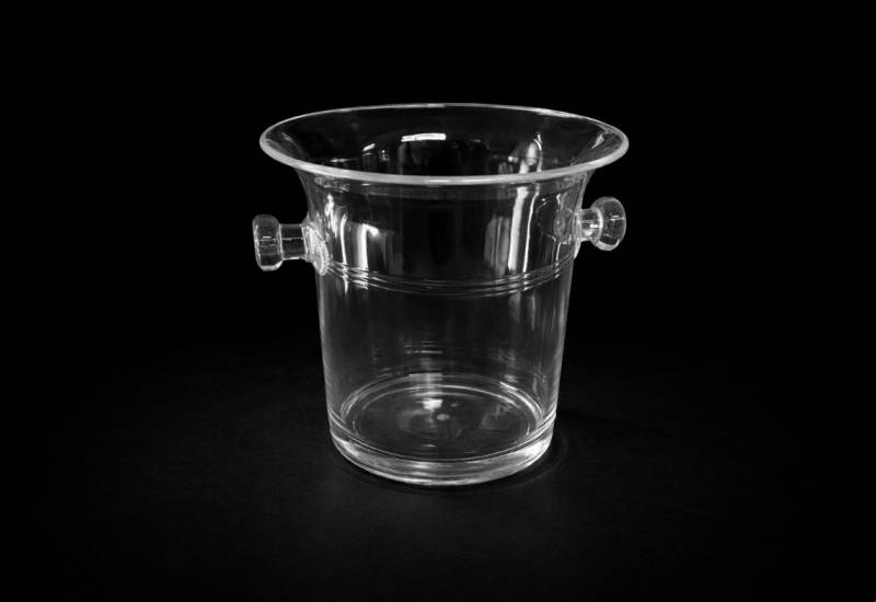 seaux à champagne transparents